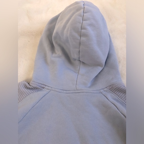Adidas Cropped Light Blue Hoodie - Picture 14 of 15